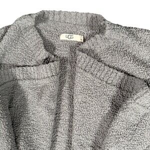 UGG Phoebe Wrap Cardigan Sweater Grey Open Front‎ Pockets Size S 1106389